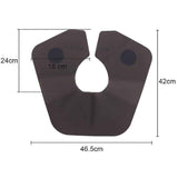 Hair-Cutting-Cape-Silicone-Neck-Wrap-Guard-for-Salon,-Large-Gray