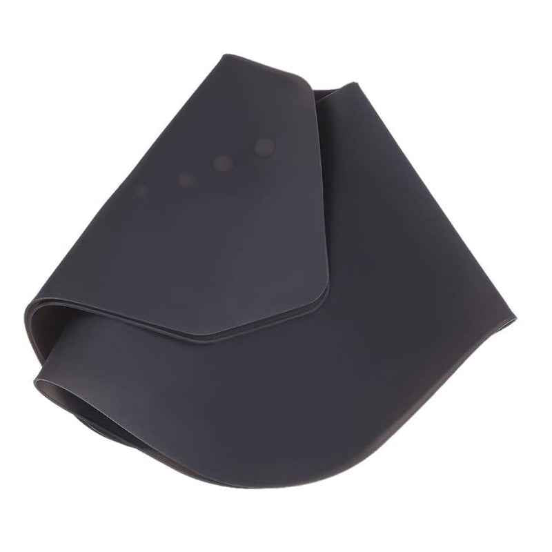 Hair-Cutting-Cape-Silicone-Neck-Wrap-Guard-for-Salon,-Large-Gray