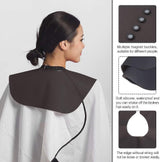 Hair-Cutting-Cape-Silicone-Neck-Wrap-Guard-for-Salon,-Large-Gray