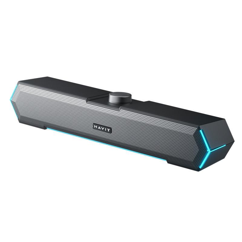 Havit-M19-RGB-Lighting-Effect-Desktop-Computer-Wired-Speaker,-Color:-Black-Bluetooth-Version