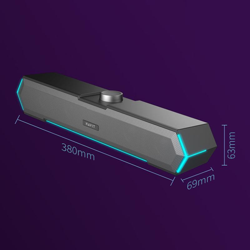 Havit-M19-RGB-Lighting-Effect-Desktop-Computer-Wired-Speaker,-Color:-Black-Bluetooth-Version