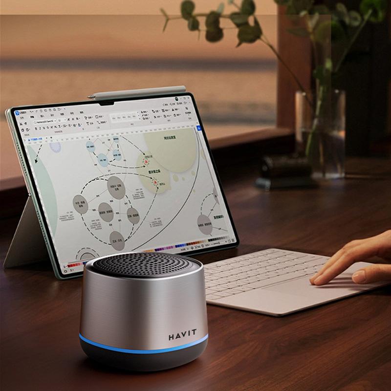 Havit-M8-Mini-TWS-Wireless-Bluetooth-Speaker-Home-Subwoofer(White)