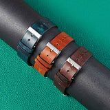 HB001-Color-Changing-Retro-Oil-Wax-Leather-Universal-Watch-Band,-Size:-22mm(Deep-Brown)