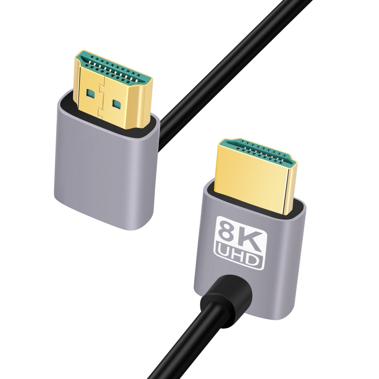 HDMI-Male-to-HDMI-Male-Dual-Elbow-HD-Audio-Video-Adapter-Cable,-Length:1m(Dual-Up-Bend)