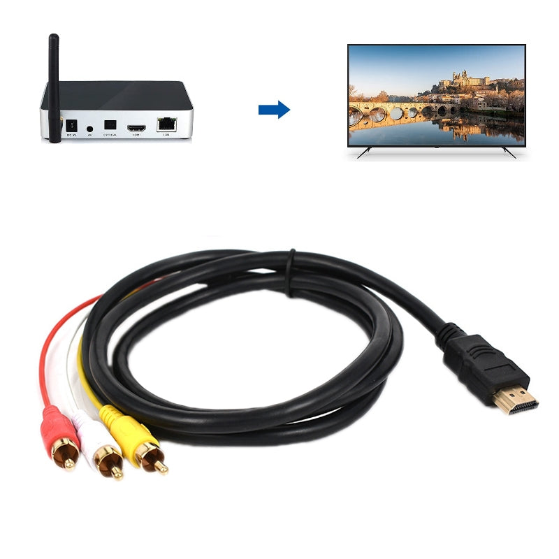 HDMI-To-AV/3RCA-TV-Audio-Video-Cable(1.5m)