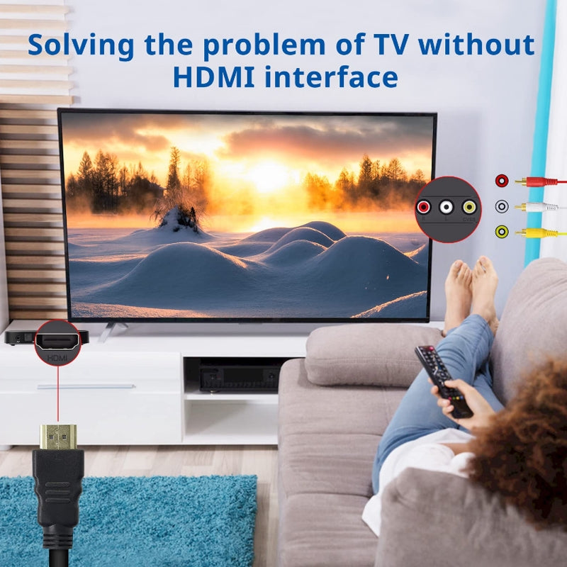 HDMI-To-AV/3RCA-TV-Audio-Video-Cable(1.5m)