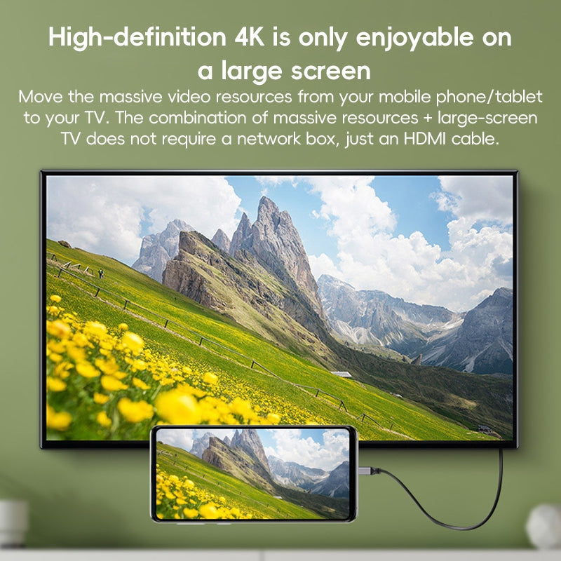 HDMI-Type-A-to-HDMI-Type-D-HDMI-OD4.0-Spring-Cable,-Length:-0.5m~2.4m(Grey-Shell)