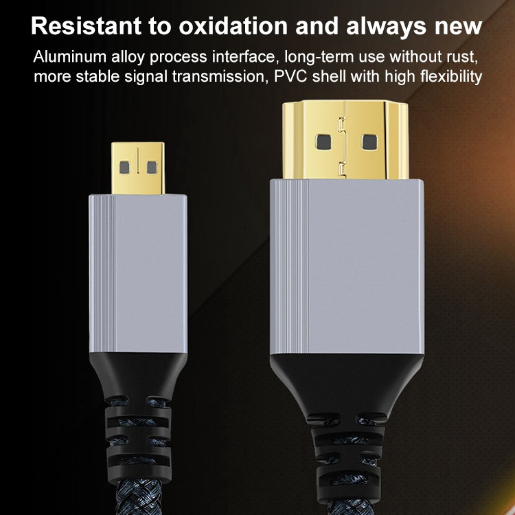 HDTV-to-Micro-HDTV-4K-120Hz-Computer-Digital-Camera-HD-Video-Adapter-Cable,-Length:10m