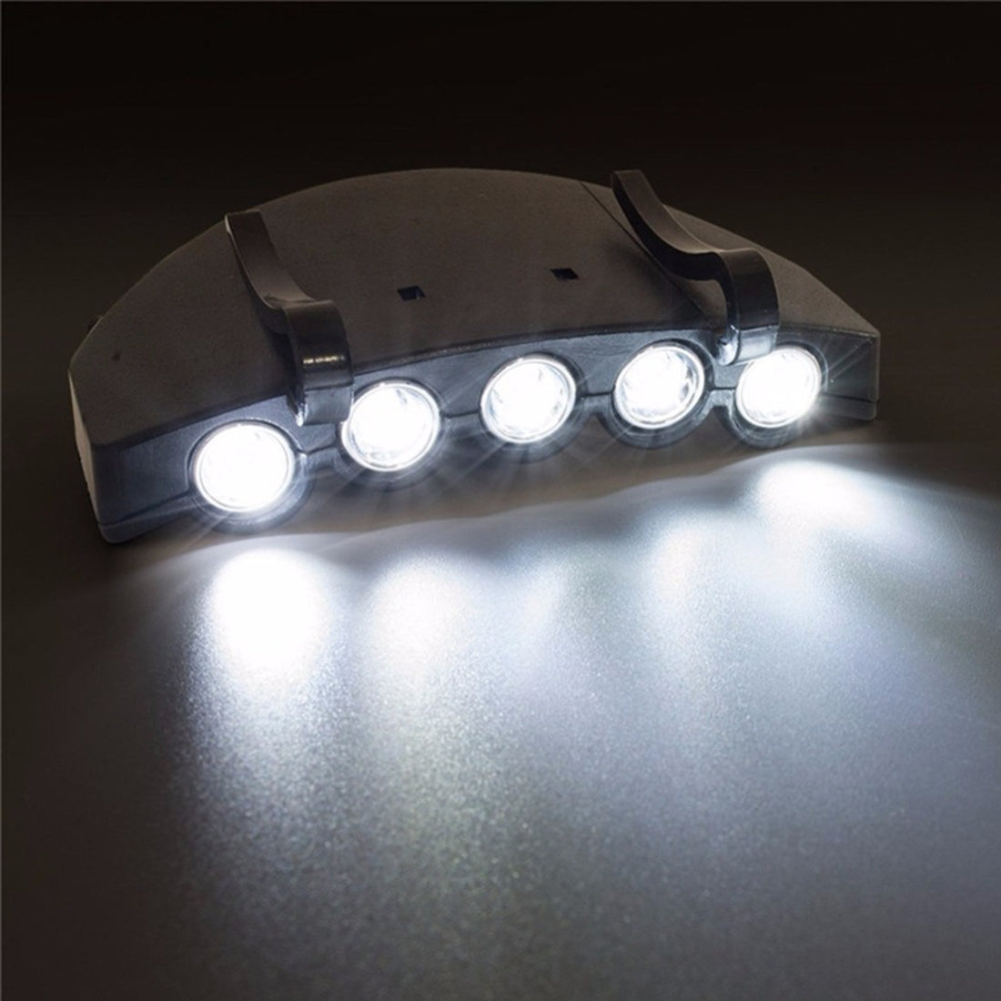 Head-Light-Lamp-Cap-Torch-Bulb,-5-LED-White-Light,-for-Outdoor-Fishing-Camping-Hunting(Black)