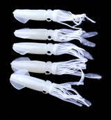 HENGJIA-5PCS-Luminous-Squids-Plastic-Soft-Baits-Artificial-Fishing-Lures-Bionic-Fishing-Bait,-Length:-9-cm