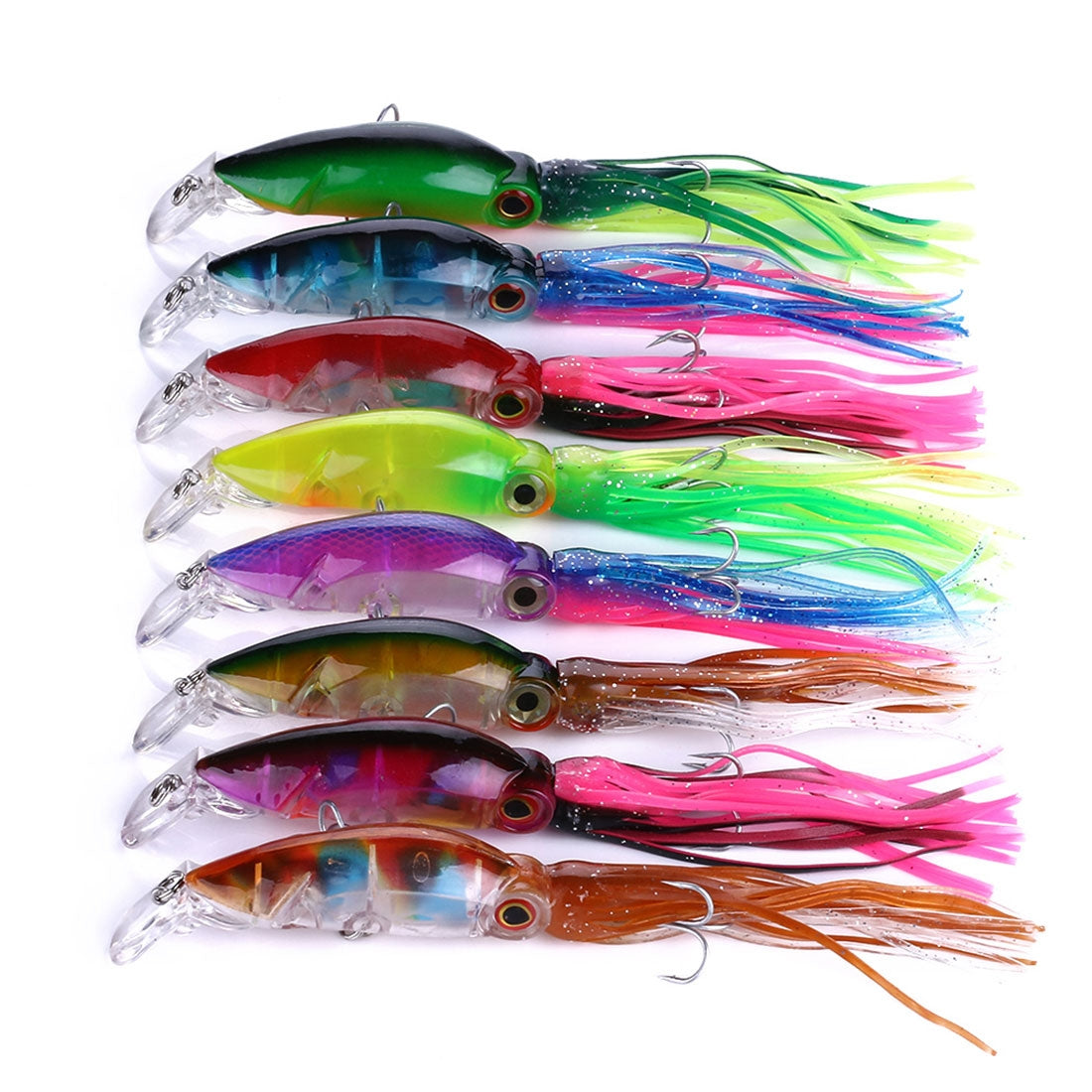 HENGJIA-JIZ002-10cm/16.6g-Big-Octopus-Squid-Shaped-Hard-Baits-Long-Shot-Fishing-Lures-Tackle-Baits-Fit-Sea-Fishing-and-Freshwater-Fishing-(E)