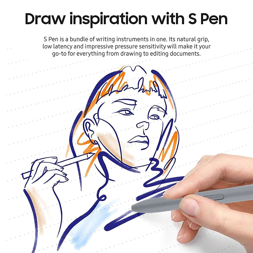 High-Sensitivity-Stylus-Pen-For-Samsung-Galaxy-Tab-S7/S7+/S7-FE/S8/S8+/S8-Ultra/S9/S9+/S9-Ultra/S10/S10+/S10-Ultra-(Grey)