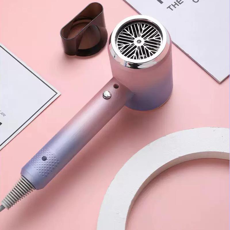 High-Speed-Hair-Dryer-Salon-&-Home-Blow-Dryer-with-Blue-Light-Ionic-Technology-EU-Plug(Gradient-Pink)
