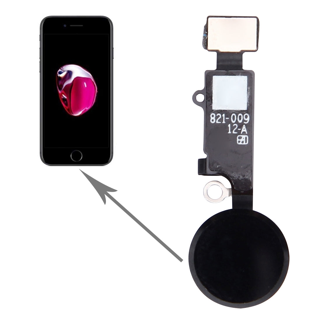 Home-Button-for-iPhone-7-Plus,-Not-Supporting-Fingerprint-Identification-and-Return-Function(Black)