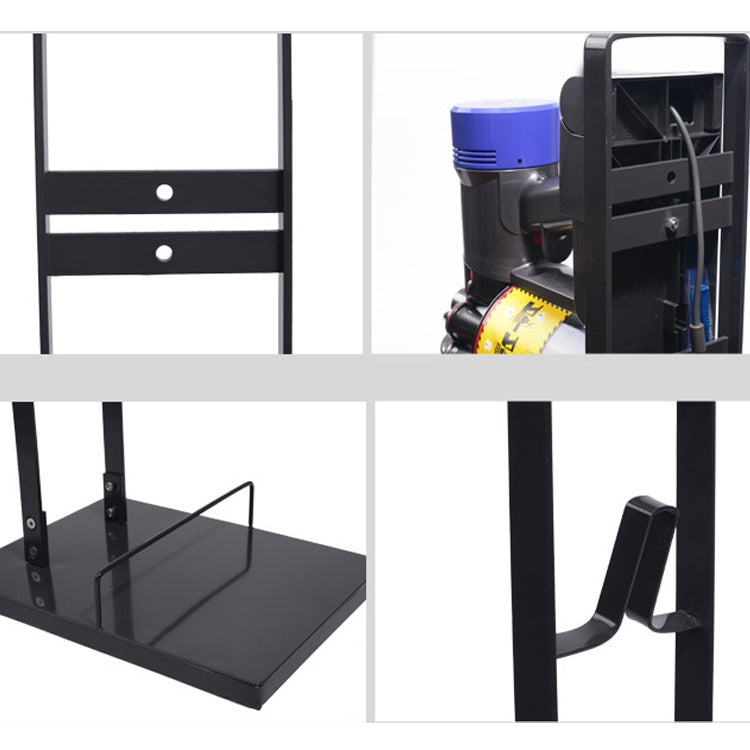 Home-Vacuum-Cleaner-Hanger-Storage-Rack-Free-Punching-for-Dyson-V6-V7-V8-V10(Black)