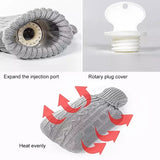 Hot-Water-Bottle-Solid-Color-Knitting-Cover-(Without-Hot-Water-Bottle)-Water-filled-Hot-Water-Soft-Knitting-Bottle-Velvet-Bag(Coral-velvet-blue-water-droplets)