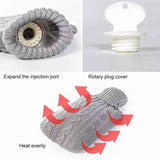 Hot-Water-Bottle-Solid-Color-Knitting-Cover-(Without-Hot-Water-Bottle)-Water-filled-Hot-Water-Soft-Knitting-Bottle-Velvet-Bag(Deep-grey)