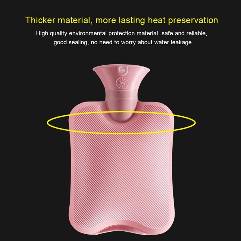 Hot-Water-Bottle-Solid-Color-Knitting-Cover-(Without-Hot-Water-Bottle)-Water-filled-Hot-Water-Soft-Knitting-Bottle-Velvet-Bag(Deep-grey)