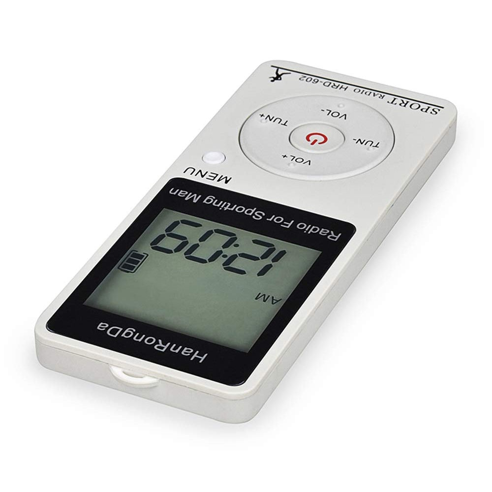 HRD-602-Digital-Display-FM-AM-Mini-Sports-Radio-with-Step-Counting-Function-(White)