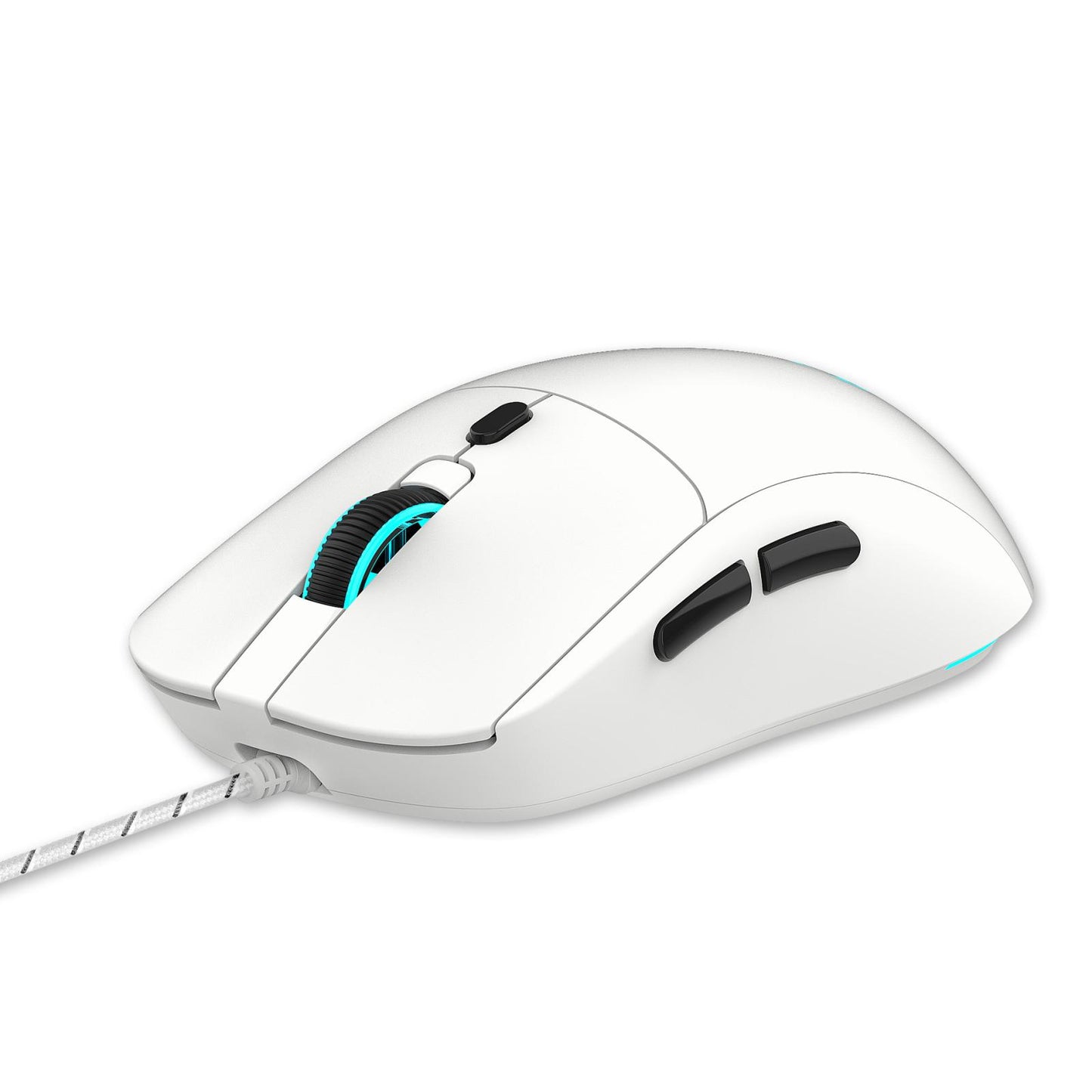 HXSJ-X200-3600DPI-Colorful-Luminous-Wired-Mouse,-Cable-Length:-1.5m(White)