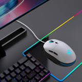 HXSJ-X200-3600DPI-Colorful-Luminous-Wired-Mouse,-Cable-Length:-1.5m(White)