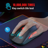 HXSJ-X200-3600DPI-Colorful-Luminous-Wired-Mouse,-Cable-Length:-1.5m(White)