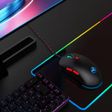 HXSJ-X200-3600DPI-Colorful-Luminous-Wired-Mouse,-Cable-Length:-1.5m(Black)