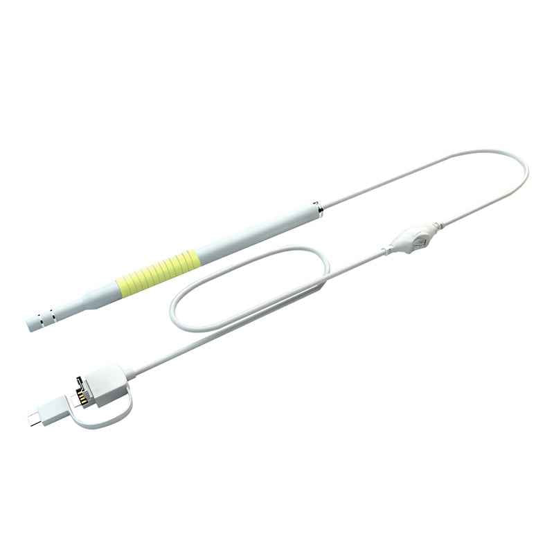 I98-1.3-Million-HD-Visual-Earwax-Clean-Tool-Endoscope-Borescope-with-6-LEDs,-Lens-Diameter:-5.5mm-(Yellow)