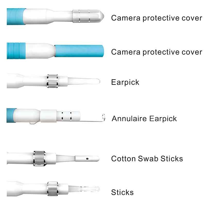 I98-1.3-Million-HD-Visual-Earwax-Clean-Tool-Endoscope-Borescope-with-6-LEDs,-Lens-Diameter:-5.5mm-(Yellow)