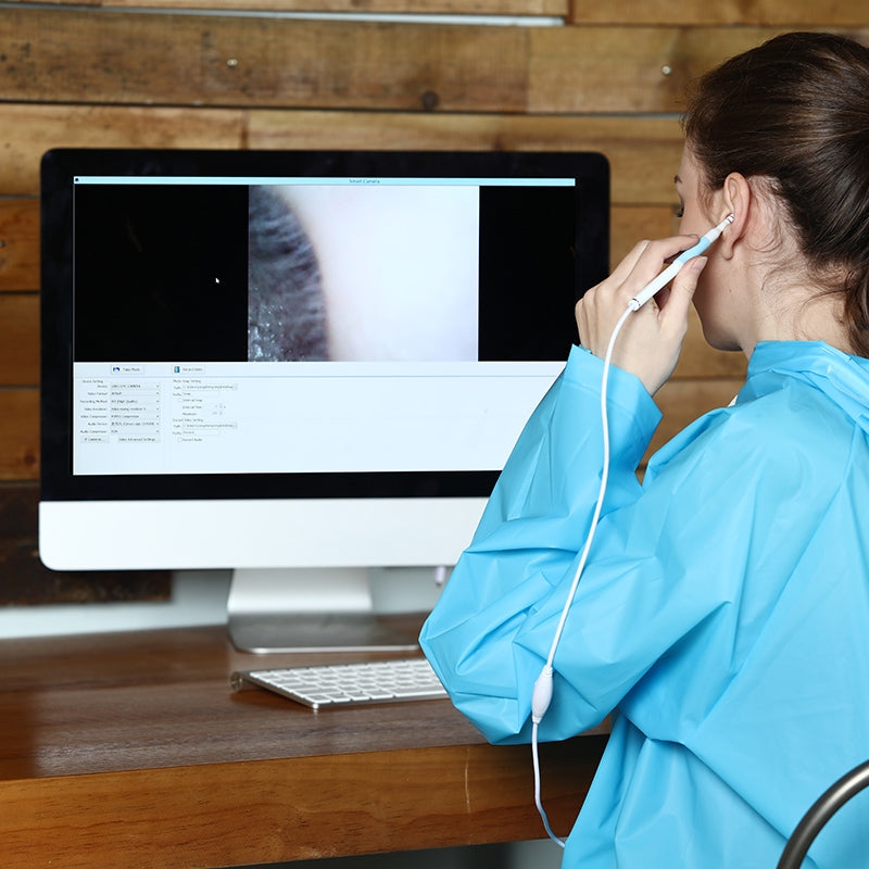 I98-1.3-Million-HD-Visual-Earwax-Clean-Tool-Endoscope-Borescope-with-6-LEDs,-Lens-Diameter:-5.5mm-(Yellow)