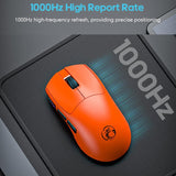 G900-6-Keys-12800DPI-Gaming-Mouse-Rechargeable-Tri-Ode-Wireless-Mouse(Orange)
