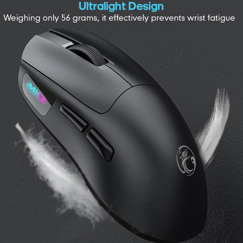 G900-6-Keys-12800DPI-Gaming-Mouse-Rechargeable-Tri-Ode-Wireless-Mouse(Orange)