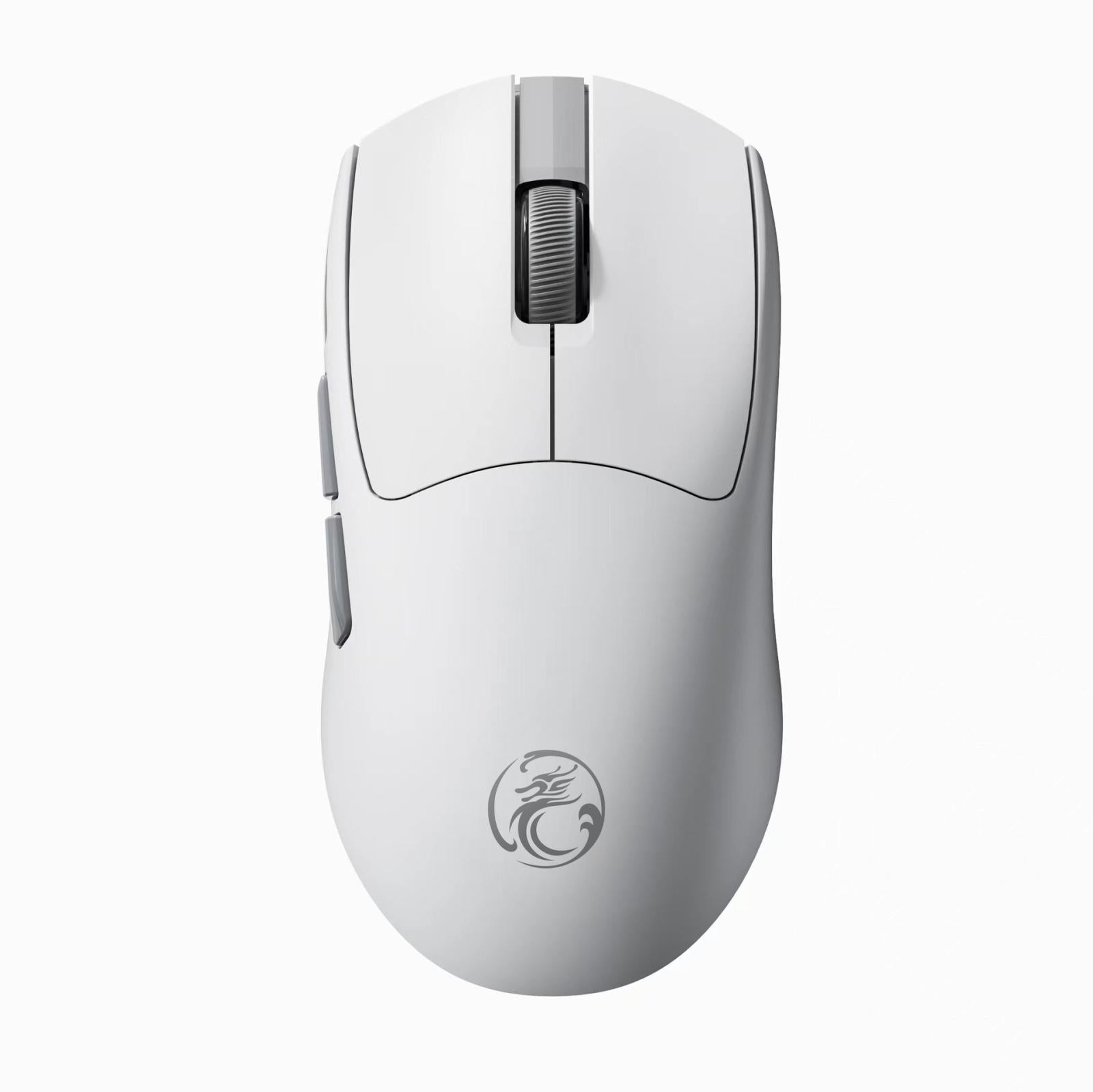 G900-6-Keys-12800DPI-Gaming-Mouse-Rechargeable-Tri-Ode-Wireless-Mouse(White)