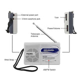 INDIN-BC-R119-Portable-AM/FM-Radio-for-Seniors-530-1610KHz-AM-&-88-108MHz-FM-Lightweight-Emergency-Radio(Silver)