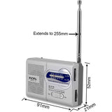 INDIN-BC-R119-Portable-AM/FM-Radio-for-Seniors-530-1610KHz-AM-&-88-108MHz-FM-Lightweight-Emergency-Radio(Silver)