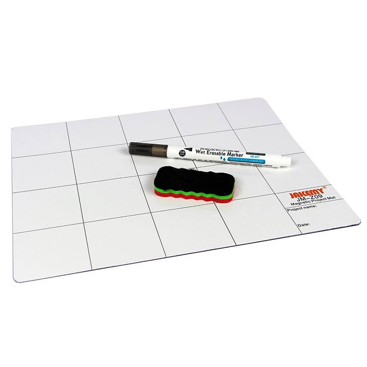 JAKEMY-JM-Z09-25cm-x-20cm-Magnetic-Project-Mat-with-Marker-Pen-for-iPhone-/-Samsung-Repairing-Tools