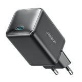 JOYROOM-TCG18-65W-GaN-USB-C-/-Type-C-Port-Mini-Charger,-Plug:EU-Plug(Black)