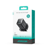 JOYROOM-TCG18-65W-GaN-USB-C-/-Type-C-Port-Mini-Charger,-Plug:UK-Plug(Black)