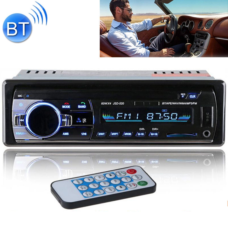 JSD-520-Car-Stereo-Radio-MP3-Audio-Player-Support-Bluetooth-Hand-free-Calling-/-FM-/-USB-/-SD,-Ordinary-Version