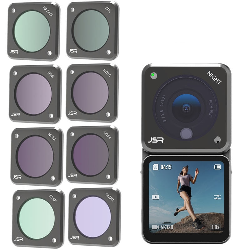 JUNESTAR-Action-Camera-Filters-For-DJI-Action-2,Style:-ND16PL