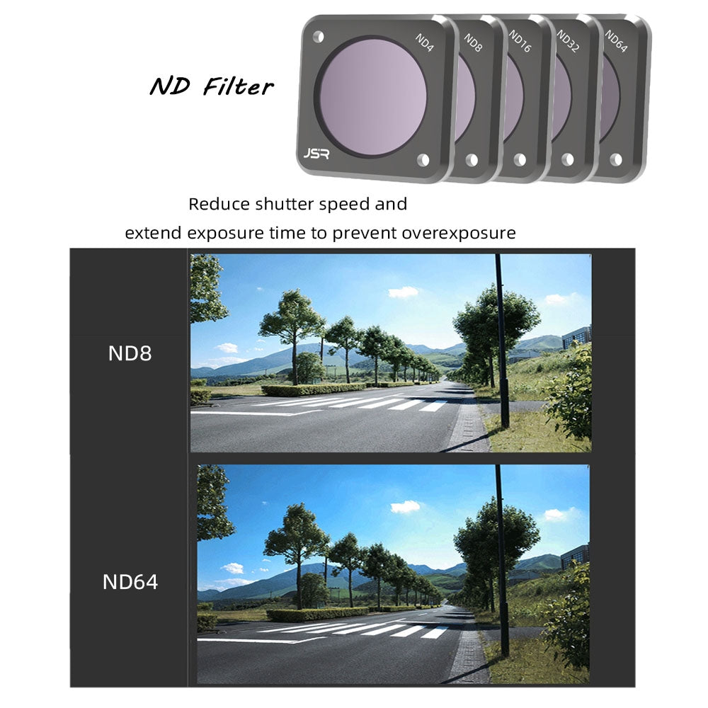 JUNESTAR-Action-Camera-Filters-For-DJI-Action-2,Style:-ND16PL