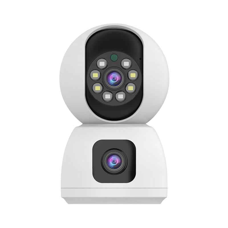 K12-1080P-HD-Dual-Lens-Dual-Picture-Wireless-WiFi-Camera(White)