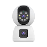 K12-1080P-HD-Dual-Lens-Dual-Picture-Wireless-WiFi-Camera(White)