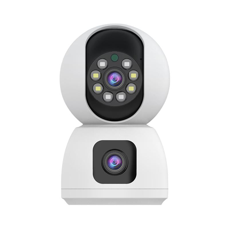 K12-1080P-HD-Dual-Lens-Dual-Picture-Wireless-WiFi-Camera(White)