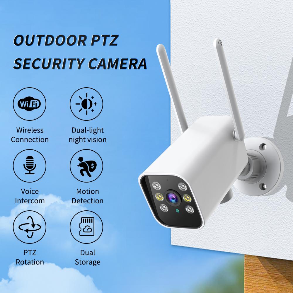 K20-1080P-HD-Outdoor-PTZ-Security-Bullet-Surveillance-Camera(White)