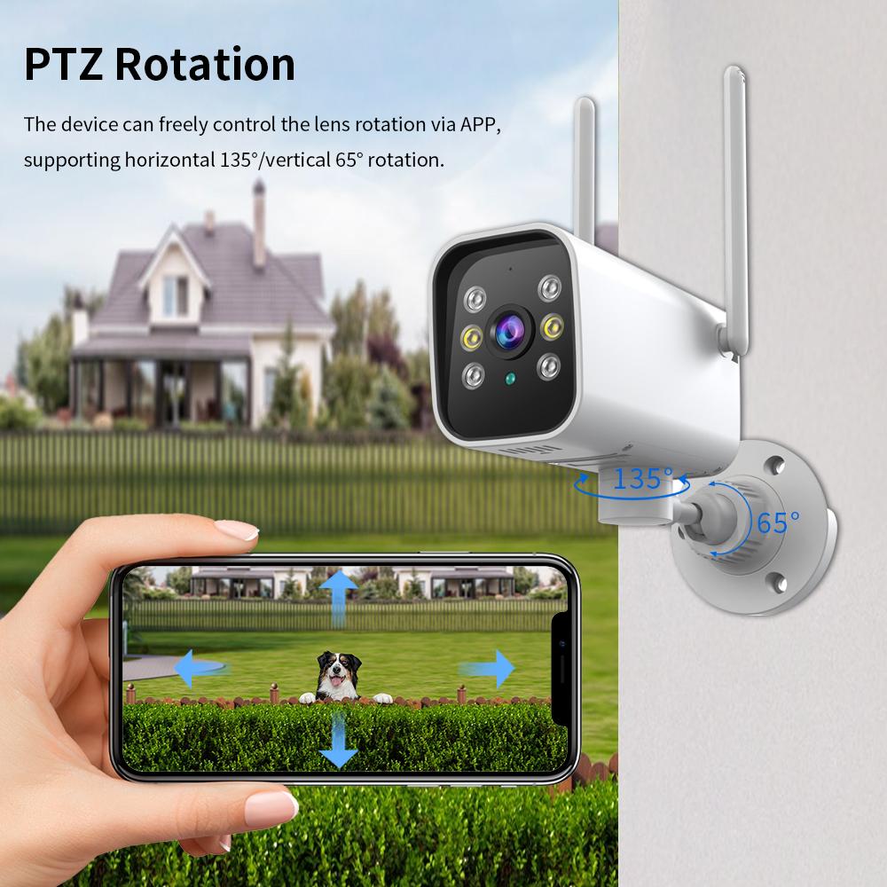 K20-1080P-HD-Outdoor-PTZ-Security-Bullet-Surveillance-Camera(White)
