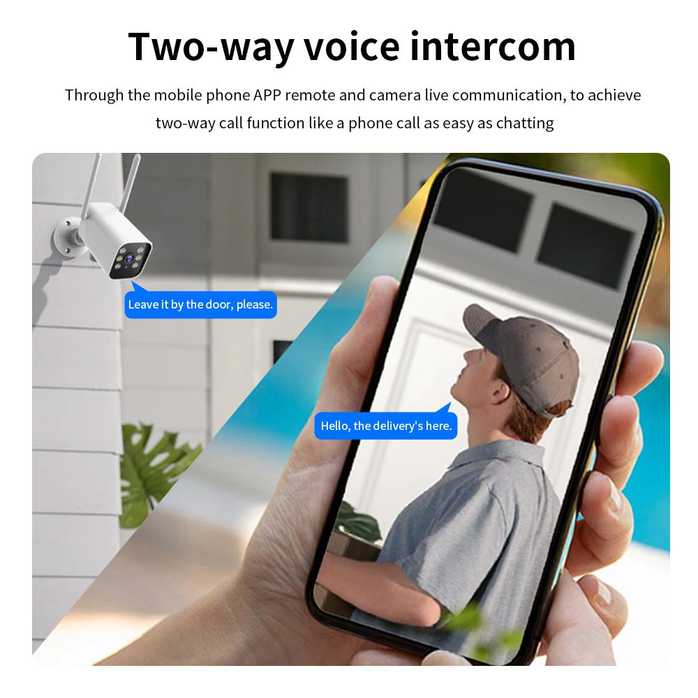 K20-1080P-HD-Outdoor-PTZ-Security-Bullet-Surveillance-Camera(White)