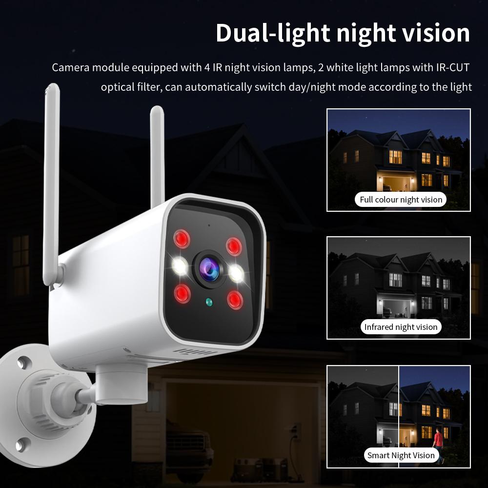 K20-1080P-HD-Outdoor-PTZ-Security-Bullet-Surveillance-Camera(White)