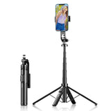 K27-Smartphone-Extendable-Live-Streaming-4-Leg-Stand-Bluetooth-Selfie-Stick(Black)
