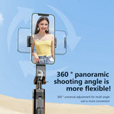 K27-Smartphone-Extendable-Live-Streaming-4-Leg-Stand-Bluetooth-Selfie-Stick(Black)